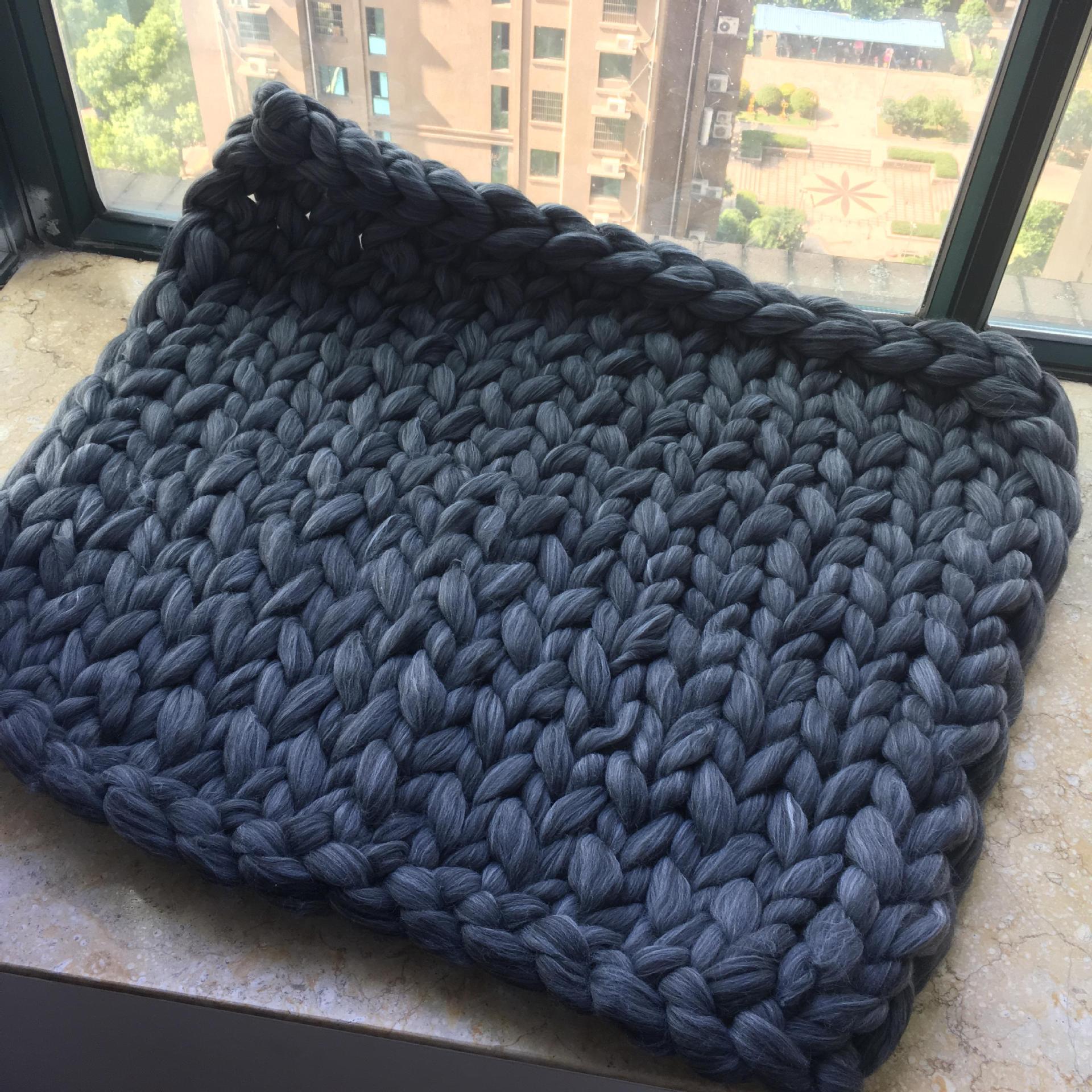 Chunky Merino Wool Blanket